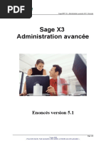 Sage X3 Administration Avancée V5 - Enoncés