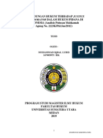 Perlindungan Hukum Terhadap Justice INDONESIA (Analisis Putusan Mahkamah Agung No. 2223K/Pid - Sus/2012)