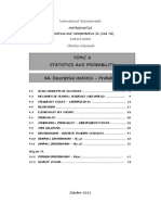 Topic 4A. Descripitve Statistics - Probability