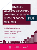 Plan Integral de Seguridad Ciudadana, Convivencia y Justicia de Bogotá 2020-2024