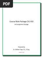 Cvl410 Course Package