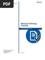 Cl-Molec Cap Assay Check List