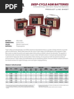 Deep-Cycle Agm Batteries: Product Line Sheet