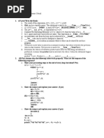 Midterm Questions - Answer Sheet