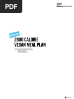 2800 CALORIE Vegan Meal Plan: Author: Tatiana Marinho #Marinho - Tatiana @marinho - Tatiana @bodyscience Expert