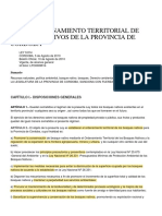 Ley 9814 de Ordenamiento Territorial de Bosques Nativos de La Provincia de Córdoba