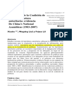 Policy Coalition Building in An Authoritarian Legislature - Evidence From China's National Assemblies (1983-2007)