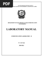 Laboratory Manual: Department of Electronics & Telecommunication Engineering