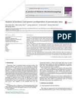 Analysis of Incidence and Genetic Predisposition of Preauricular Sinus