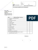 Klinik Paru - Formulir Skrining Spirometri