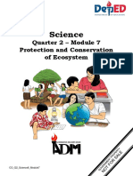 Science: Quarter 2 - Module 7 Protection and Conservation of Ecosystem