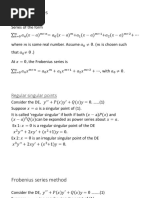 Frobenius Method