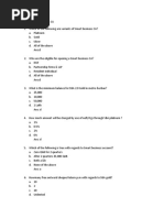 Imp MCQ On Smart Business Account