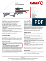 Furia Rifle Instructions: Gun Safety Safety Warning