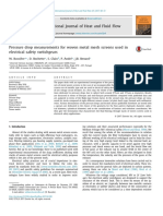 Coek - Info - Pressure Drop Measurements For Woven Metal Mesh SC