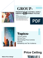 Group-15: Presentation On Chapter 6 - Supply Demand and Government Policies