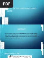 Light Detection Using Nand Gate