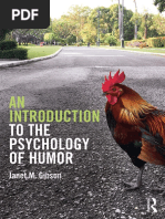 An Introduction To The Psychology of Humor