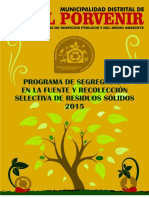 Programa de Segregación de Residuos Solidos