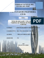 Tipos de Anclajes y Cálculos en Tuberías de Presión en Pendientes Fuertes