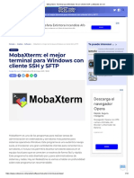 MobaXal para Windows 10 Con Cliente SSH y Utilidades de Red