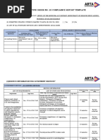 Administrative Order No. 23 Compliance Report Template