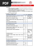 Lista de Cotejo e Informe Psicopedagógico