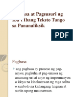 2nd Pagbasa at Pagsusuri NG Ibat Ibang Teksto Tungo