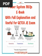 Electrical Power System Mcqs For GETCO JE Exam