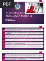 HISTORIA DE LA SEROLOGÍA FORENSE-linea de Tiempo