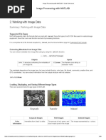 Image Processing With MATLAB: Quick Reference