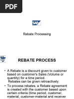 SAP Rebate Processing