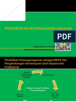 PKN Sebagai MKPK Dan Pengembangan Kemampuan Utuh Sarjana Dan Profesional