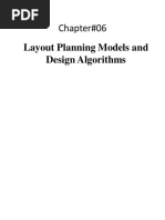 Layout Planning Models and Design Algorithms: Chapter#06