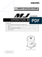 Operation Manual: Mist Collector