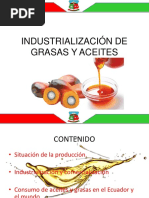 Industrialización de Grasas y Aceites