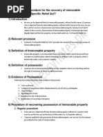 Recovery of Immovable Property