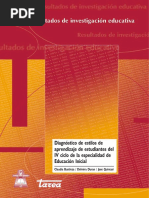 Diagnóstico de Estilos de Aprendizaje de Estudiantes Del IV Ciclo de La Especialidad de Educación Inicial