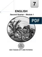 English: Second Quarter - Module 1