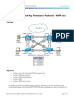 Chapter 6 Lab 6-1, First Hop Redundancy Protocols - HSRP and VRRP