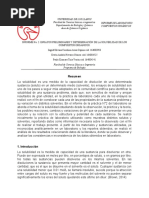 Informe de Laboratorio Sobre Solubilidad