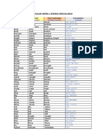 Lista Dos Verbos Irregulares Por Grupos de Semelhança