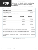 Sunat - Informacion Historica Mantserv Mantenimiento y Servicios Sociedad Anonima Cerrada-Mantserv S.A.C.