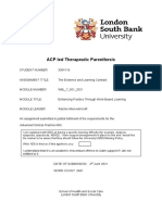 Acp Led Therapeutic Parenthesis: Advanced Clinical Practice MSC