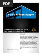 Dads Hidden Supply - Unknown Method To Make $50 Per Day