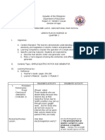 Lesson Plan in Electric Motor and Generator