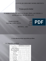 Posibilitati de Prelucrare Prin Aschiere A Suprafetelor Profilate