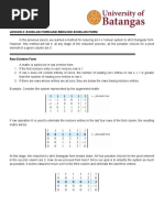 Module 1 Lesson 3 - Echelon Form and Reduced Echelon Form