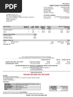 Please Do Not Pay in Cash: Sindh Sales Tax Invoice