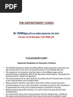 PW Department Codes